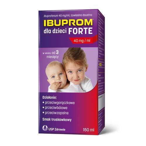 Miniaturka artykułu - Ibuprom dla Dzieci Forte 0,2 g/5ml, 150 ml USZKODZONE / BRAK OPAKOWANIA