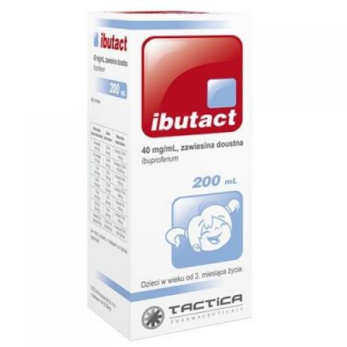 Miniaturka artykułu - Ibutact zawiesina doustna dla dzieci 40 mg/mL - 200ml Działanie przeciwgorączkowe i przeciwb&oacute;lowe USZKODZONE TEKTUROWE OPAKOWANIE