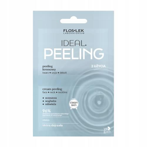 Miniaturka artykułu - FLOS-LEK IDEAL. Peeling kremowy do twarzy, 2x4ml