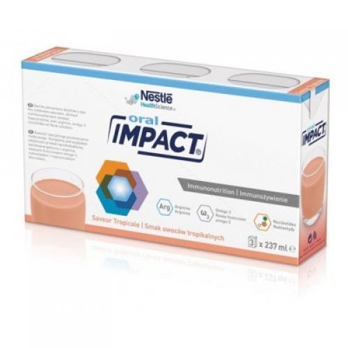 Miniaturka artykułu - Impact Oral smak owoc&oacute;w tropikalnych płyn - 3 x 237 ml USZKODZONE OPAKOWANIE