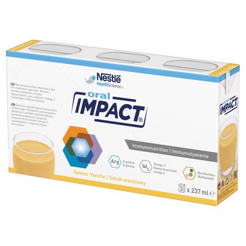 Miniaturka artykułu - Impact Oral smak waniliowy płyn, 3 x 237 ml