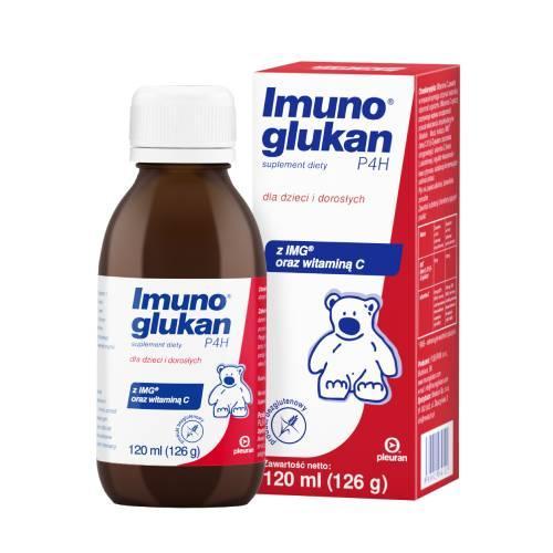 Miniaturka artykułu - IMUNOGLUKAN P4H Płyn, 120ml USZKODZONE / BRAK OPAK.