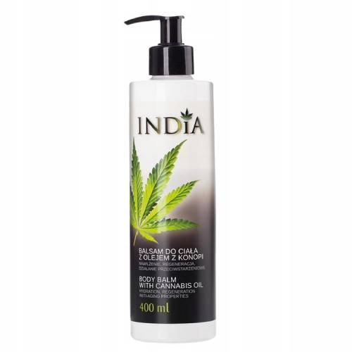 Miniaturka artykułu - INDIA Balsam do ciała z olejem konopnym, 400ml