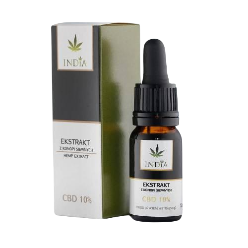 Miniaturka artykułu - INDIA Ekstrakt z konopi siewnych CBD 10%, 10 ml