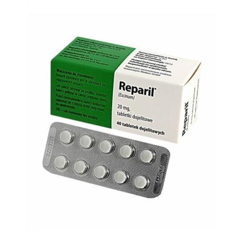 INPHARM Reparil 20 mg - 40 tabletek import r&oacute;wnoległy