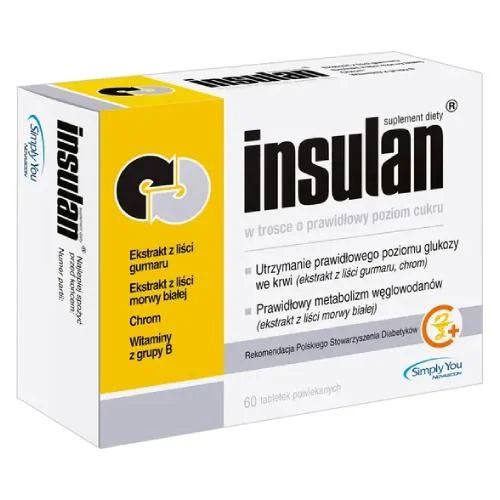 Miniaturka artykułu - Insulan, 30 tabl. powl. KR&Oacute;TKA DATA 31.10.2026