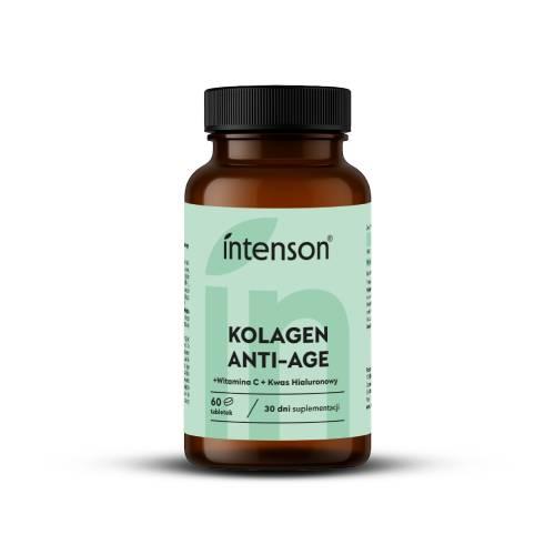 Miniaturka artykułu - Intenson Kolagen Anti-Age z kwasem hialuronowym i witaminą C, 60 tabl.