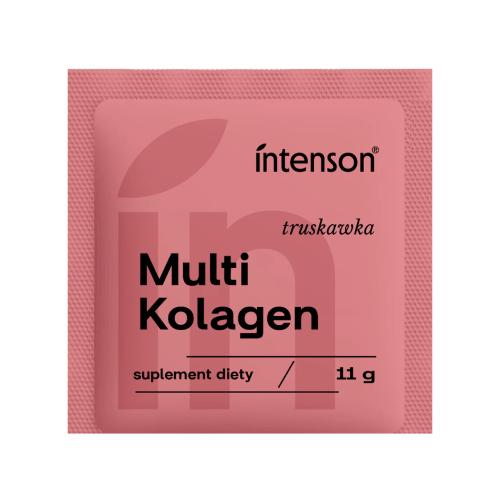 Miniaturka artykułu - Intenson Multi Kolagen o smaku truskawkowym, 11 g