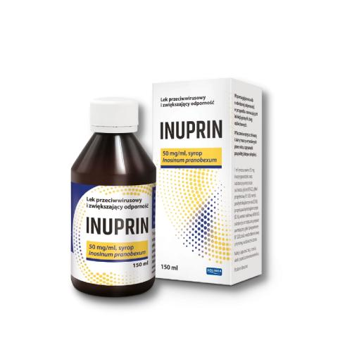 Miniaturka artykułu - Inuprin Syrop 50mg/ml, 150ml lek przeciwwirusowy