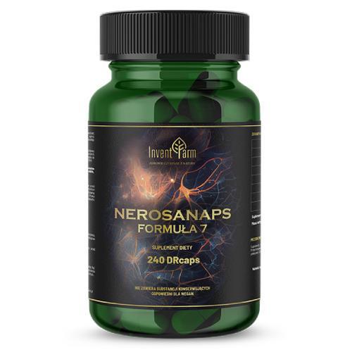 Miniaturka artykułu - Invent Farm Nerosanaps Formuła 7, 240 kaps. KR&Oacute;TKA DATA 30.09.2026