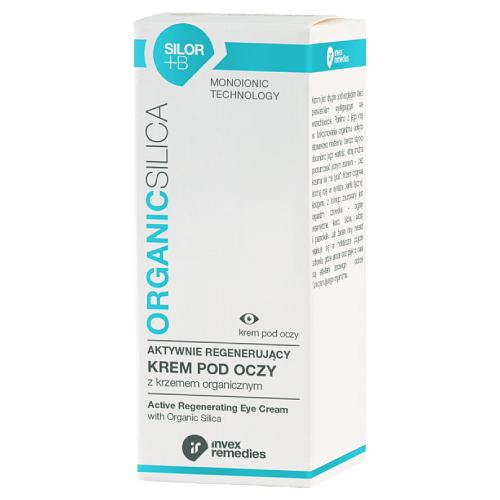 Miniaturka artykułu - INVEX REMEDIES ORGANIC SILICA Silor+B Aktywnie regenerujący krem pod oczy z krzemem organicznym, 15 ml