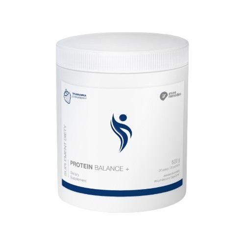 Miniaturka artykułu - INVEX REMEDIES Protein Balance+ smak truskawkowy, 500 g