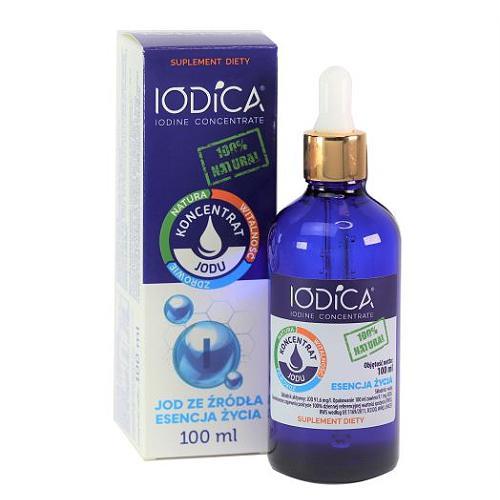 Miniaturka artykułu - IODICA Naturalny koncentrat jodu, 100ml USZKODZONE /  BRAK OPAKOWANIA