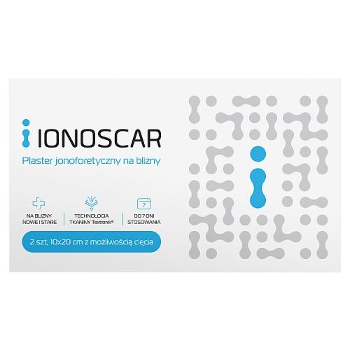 Miniaturka artykułu - Ionoscar plaster jonoforetyczny na blizny 10 x 20 cm, 2 szt.