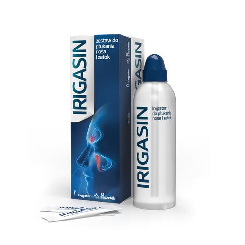 Miniaturka artykułu - IRIGASIN - Zestaw (saszetki 12 sztuk + butelka)