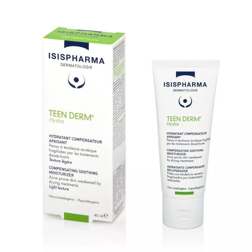 Miniaturka artykułu - ISISPHARMA TEEN DERM Hydra Krem nawilżający do sk&oacute;ry trądzikowej, 40 ml