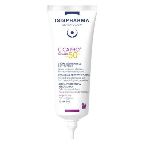 Miniaturka artykułu - ISISPHARMA Cicapro Cream SPF50+ Krem regenerujący do sk&oacute;ry podrażnionej, 40 ml