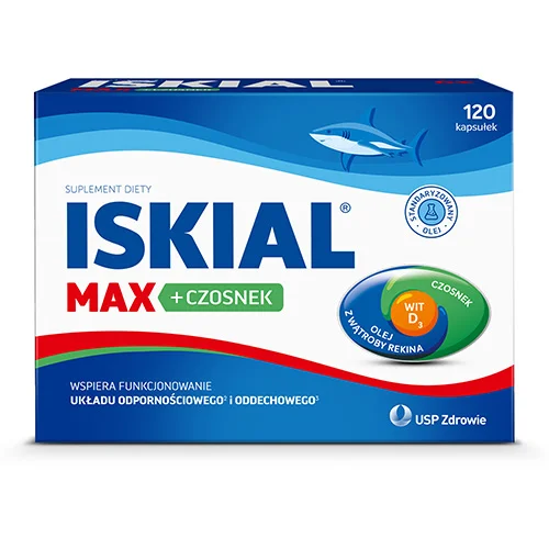 Miniaturka artykułu - Iskial Immuno Max + czosnek, 120 kaps.