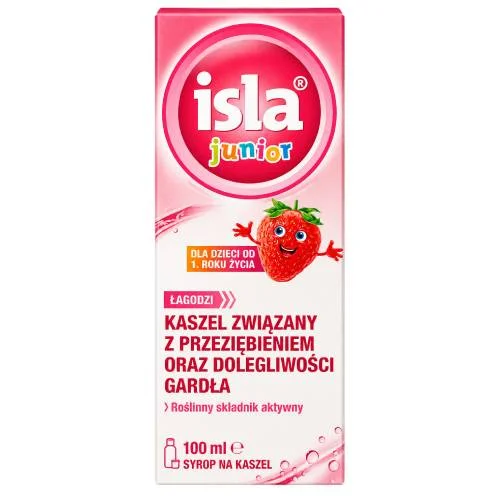 Miniaturka artykułu - Isla Junior Syrop na kaszel dla dzieci od 1. roku życia, 100 ml