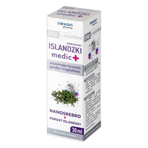 Miniaturka artykułu - ISLANDZKI Medic+ Spray do gardła z nanosrebrem, 30 ml
