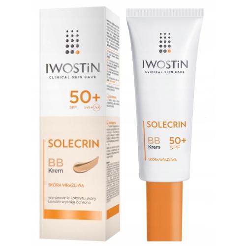 Miniaturka artykułu - IWOSTIN SOLECRIN BB Krem SPF 50+, 30 ml  KRÓTKA DATA 30.09.2025