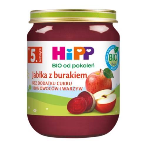 Miniaturka artykułu - HiPP BIO Jabłka z burakiem po 5. miesiącu, 125 g
