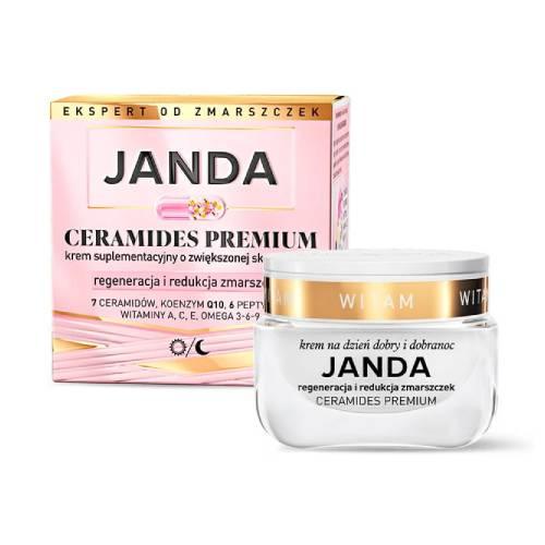 Miniaturka artykułu - JANDA Ceramides Premium Krem suplementacyjny regeneracja i redukcja zmarszczek, 50 ml