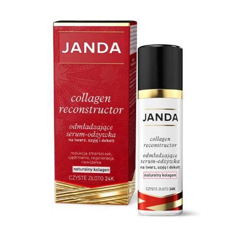 Miniaturka artykułu - JANDA Collagen Reconstructor odmładzające serum na twarz szyję i dekolt, 50 ml