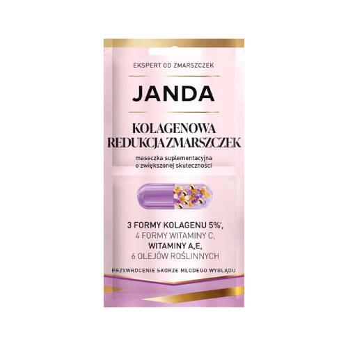 Miniaturka artykułu - JANDA Kolagenowa Redukcja Zmarszczek Maseczka suplementacyjna, 2x4ml