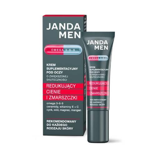 Miniaturka artykułu - Janda Men Krem suplementacyjny pod oczy, 15 ml
