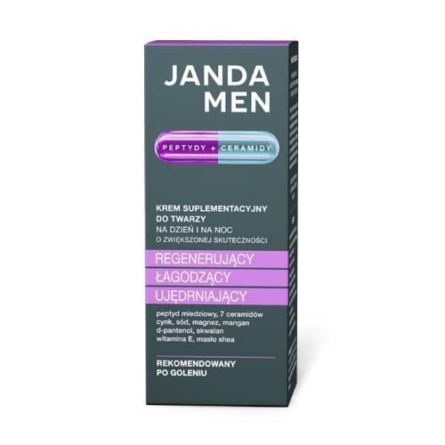 Miniaturka artykułu - JANDA Men Krem suplementacyjny Peptydy + Ceramidy, 50 ml