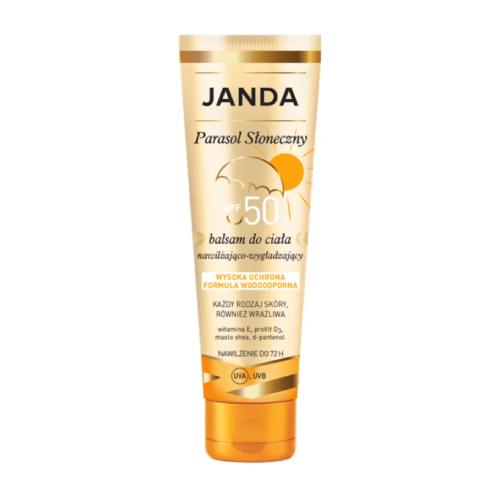 Miniaturka artykułu - Janda Parasol Słoneczny Nawilżająco-wygładzający balsam do ciała SPF50, 150 ml