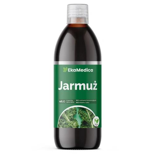Miniaturka artykułu - Jarmuż Sok 99,8% Ekamedica - 500 ml