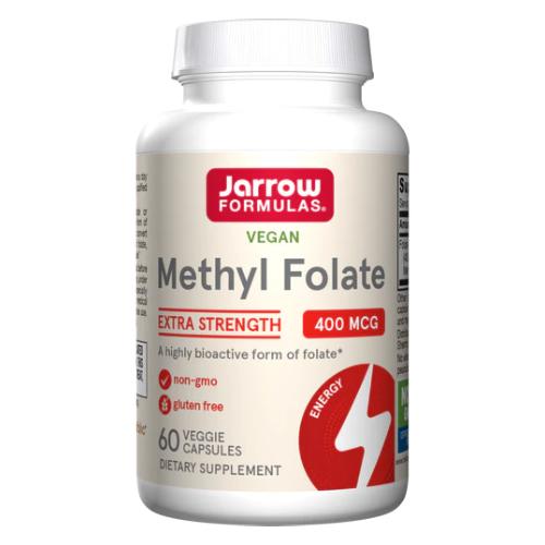 Miniaturka artykułu - JARROW FORMULAS Methyl Folat 400 mcg, 60 kaps.