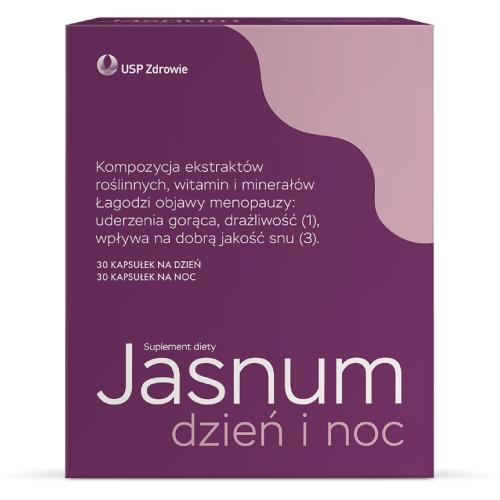 Zdjęcie produktu - Jasnum, 30kaps. na dzień + 30kaps. na noc
