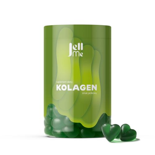Miniaturka artykułu - JellMe Kolagen żelki smak jabłkowy, 250 g