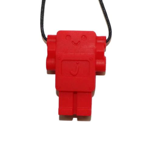 Miniaturka artykułu - Jellystone Designs Gryzak terapeutyczny Robot czerwony, 1szt.