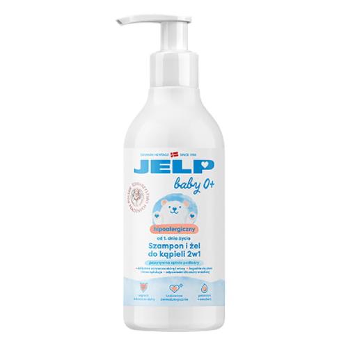 Miniaturka artykułu - JELP Baby 0+ Szampon i żel do kąpieli 2w1, 400 ml