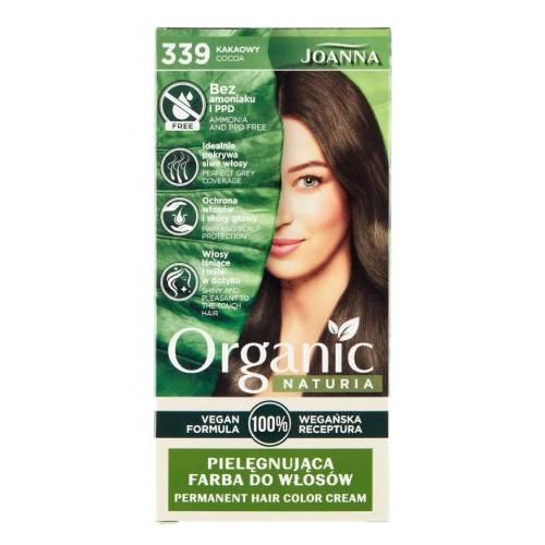 Miniaturka artykułu - JOANNA NATURIA ORGANIC VEGAN Farba 339 kakaowy, 1szt.