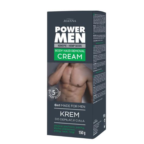 Miniaturka artykułu - JOANNA Power Men Krem do depilacji ciała dla mężczyzn, 150g