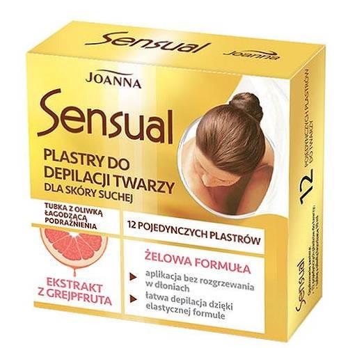 Miniaturka artykułu - JOANNA SENSUAL Plastry żelowe do depilacji twarzy, 12 szt.