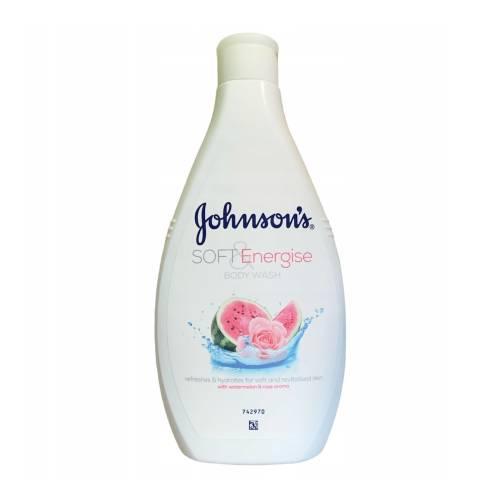 Miniaturka artykułu - JOHNSON'S Soft & Energise Żel pod prysznic Arbuz & R&oacute;ża, 400ml