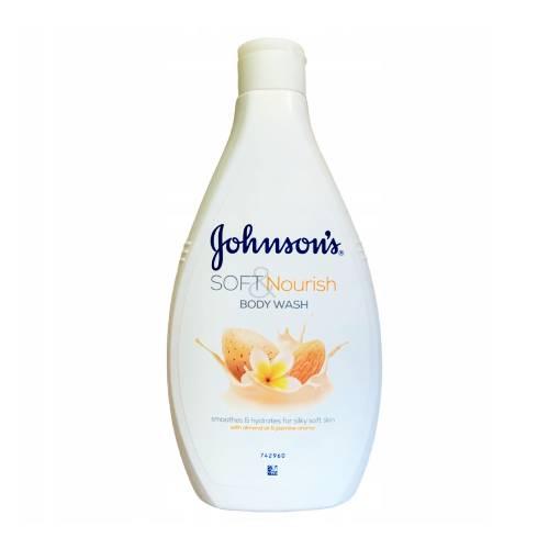 Miniaturka artykułu - JOHNSON'S Soft & Nourish Żel pod prysznic Migdał & Jaśmin, 400ml