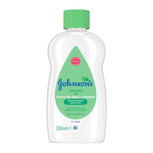 Miniaturka artykułu - JOHNSON'S Oliwka z aloesem dla dzieci, 200ml