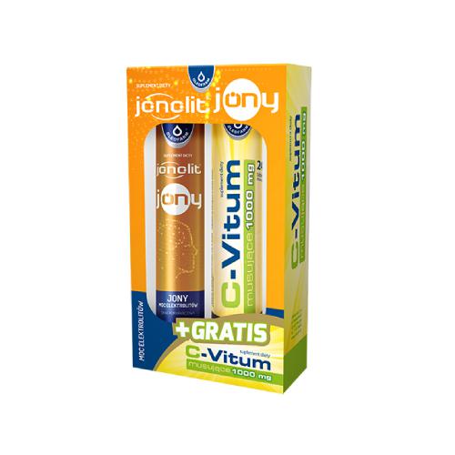 Jonolit Jony, 20 tabletek + C-Vitum musujące 1000 mg, 20 tabletek OLEOFARM
