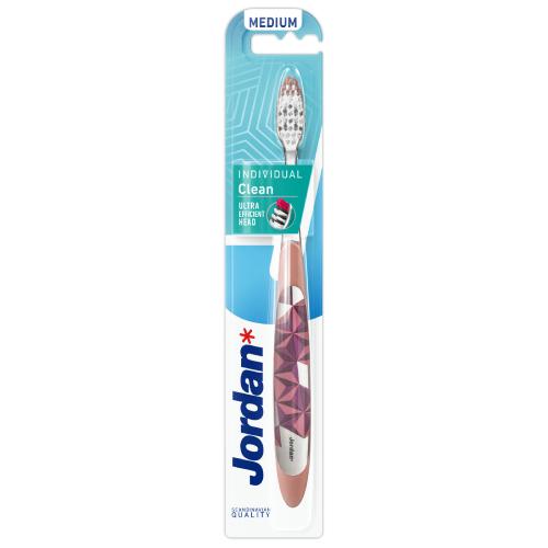 Miniaturka artykułu - JORDAN Individual Clean Szczoteczka do zębów średnia, 1szt.