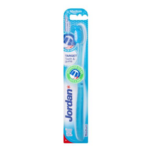 Miniaturka artykułu - JORDAN Target Teeth & Gums Szczoteczka do zęb&oacute;w średnia, 1szt.