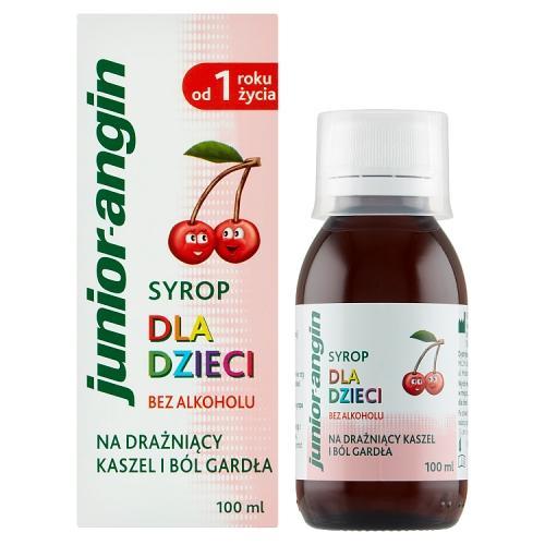 JUNIOR-angin Syrop dla dzieci - 100 ml USZKODZONE / BRAK OPAKOWANIA