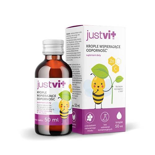 Miniaturka artykułu - JUSTVIT krople wspierające odporność, 50ml