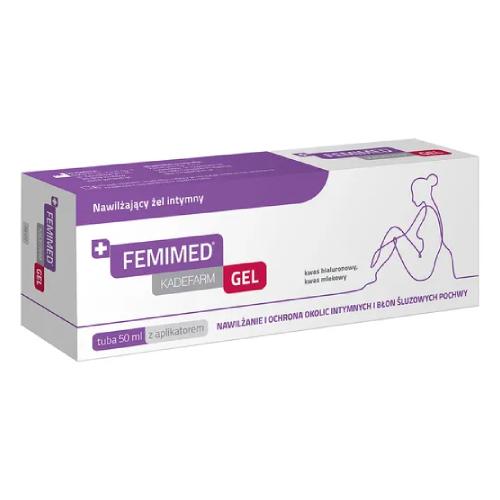 Miniaturka artykułu - Kadefarm Femimed Gel Żel dopochwowy z kwasem hialuronowym i kwasem mlekowym, 50 ml